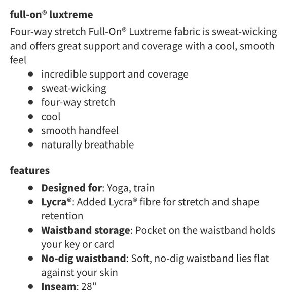 Lululemon fluorolace luxtreme leggings - Picture 5 of 5